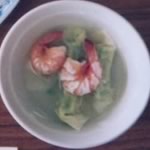 当帰(とうき)入りそばがきのスープ